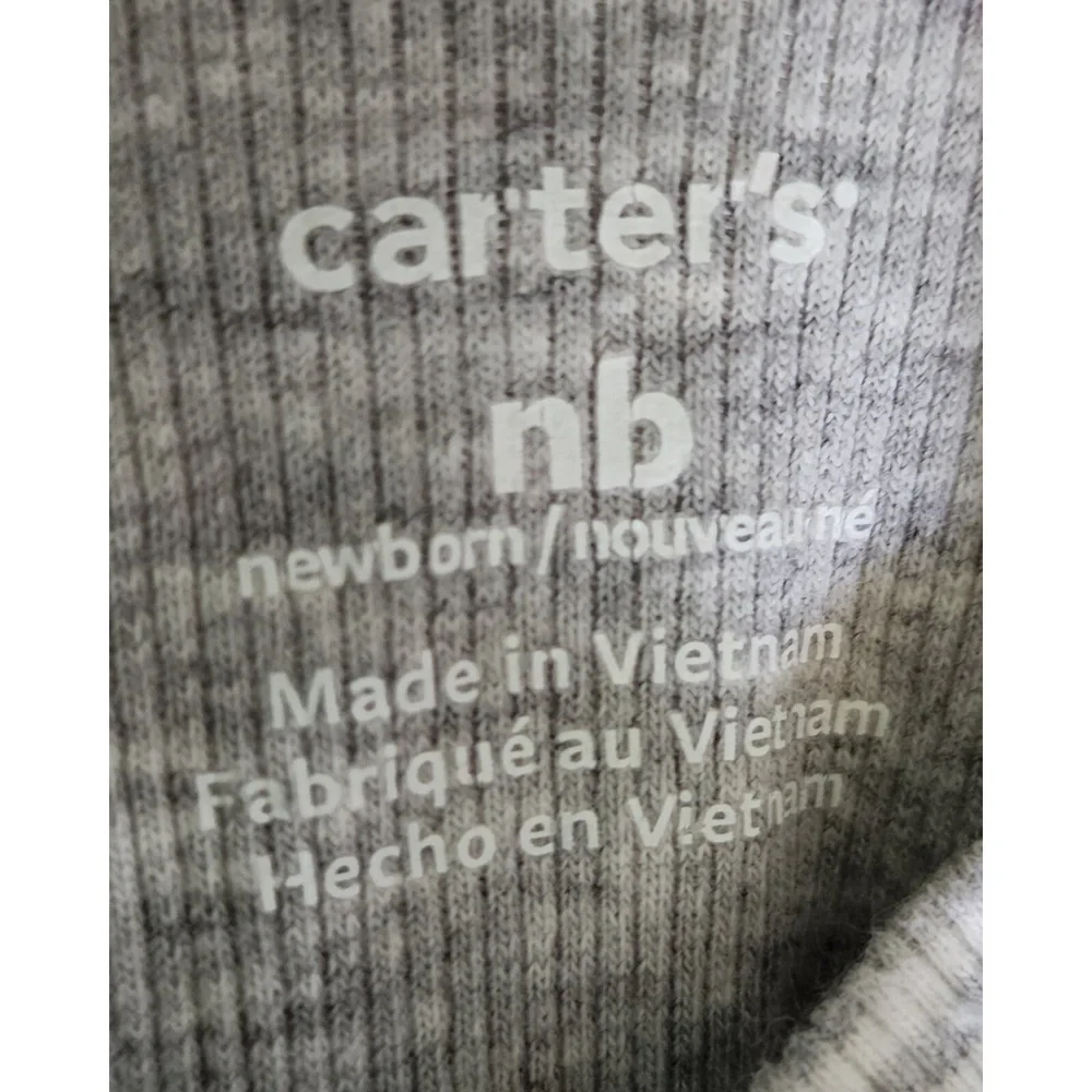 Carter's & Gerber Sleepers (5) Newborn NB‎ 0-3M Baby Pajamas Zip Up Cotton